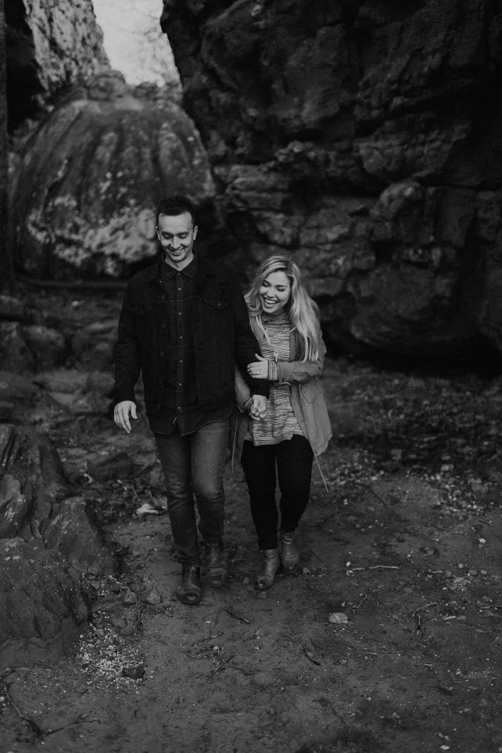 adventurous engagement session at a boulder field in alabama 59.jpg