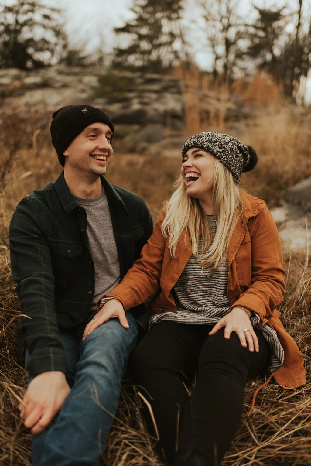 adventurous engagement session at a boulder field in alabama 87.jpg