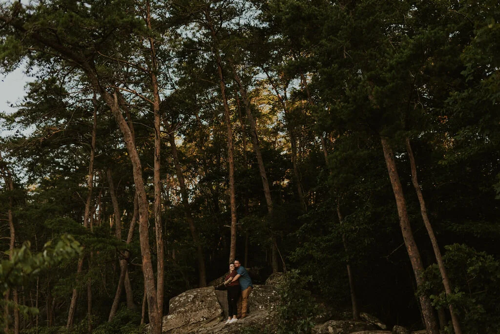 Sunrise Cliffside Engagement Session in Tuscaloosa, AL