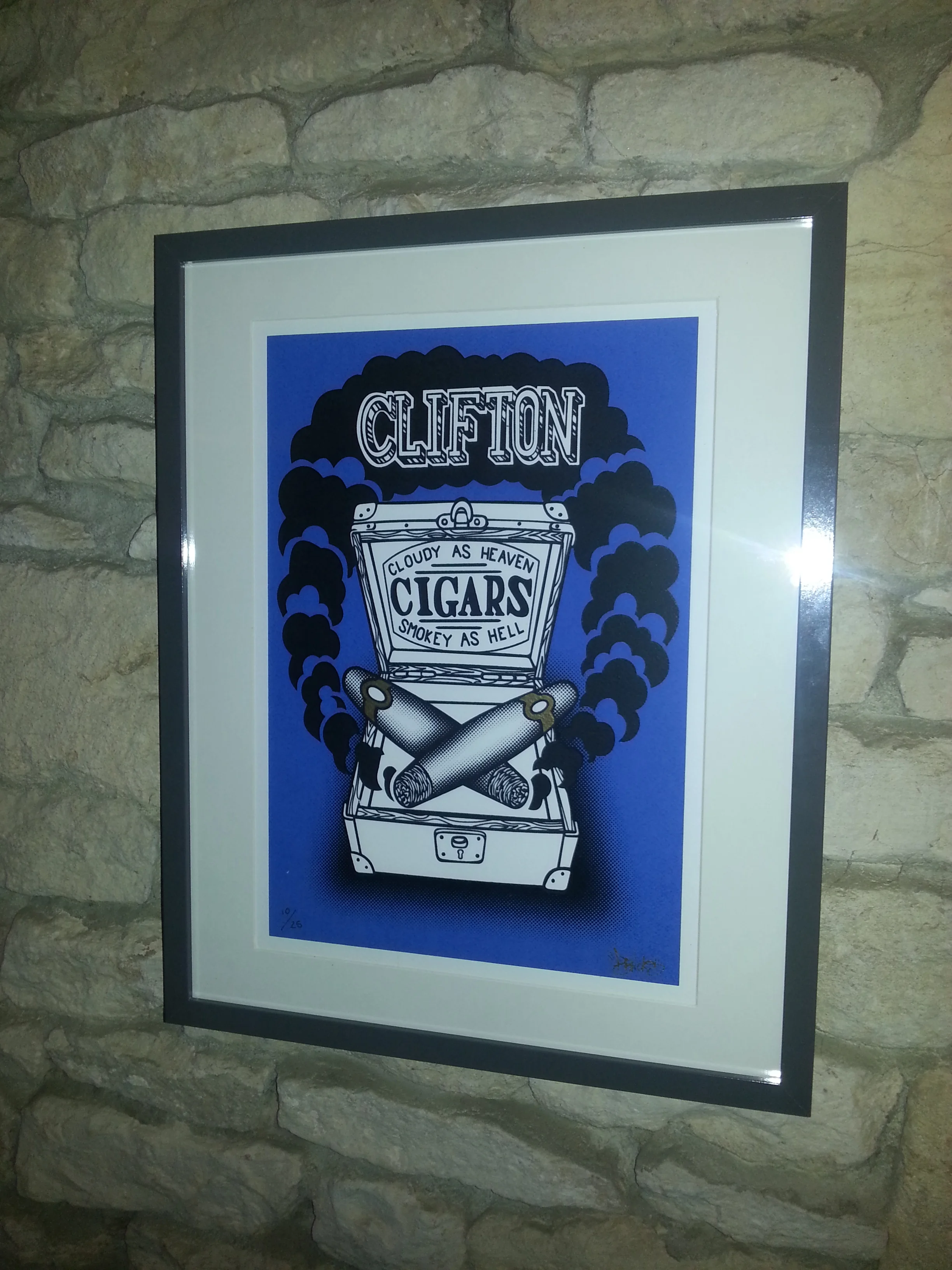 Clifton Cigars Print (2015)