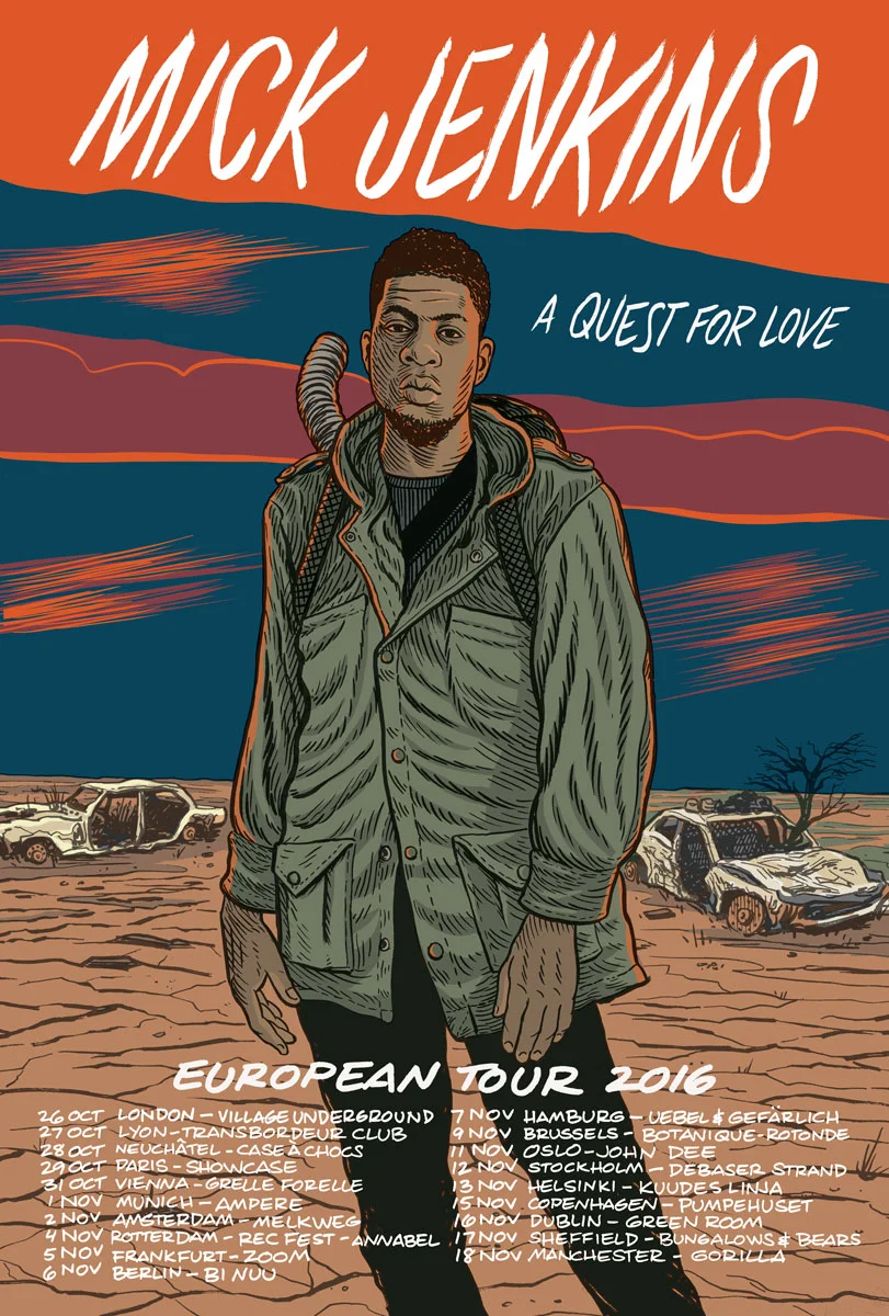 MICK JENKINS EU TOUR POSTER