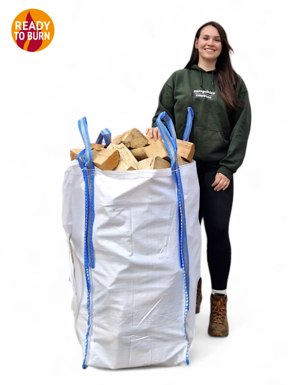 Kiln dried barrow sack of softwood logs from Shropshire Firewood