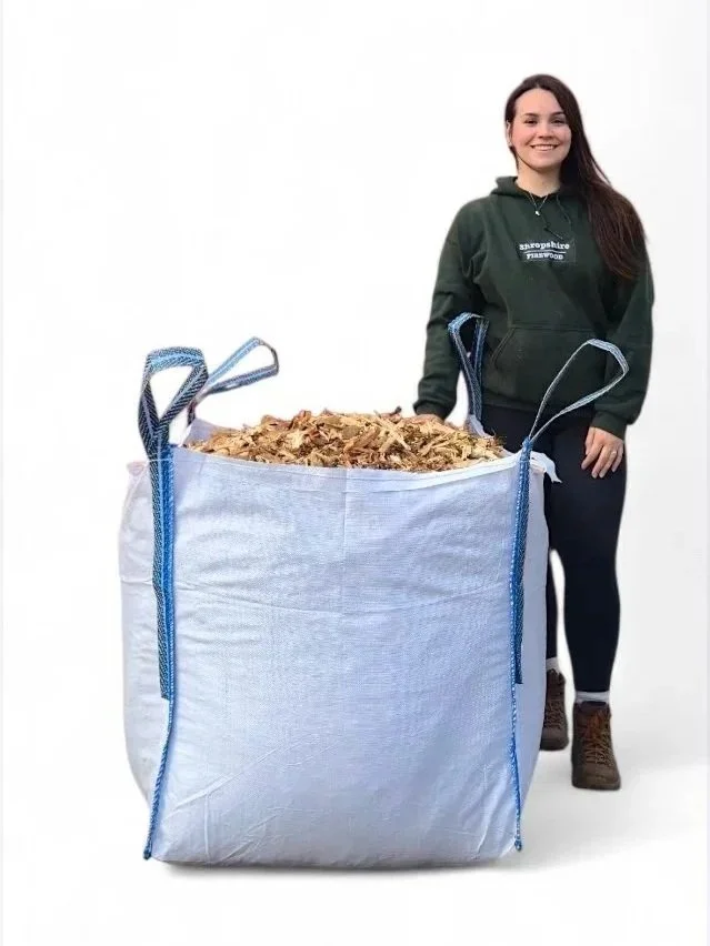Bulk bag of clean woodchip from Shropshire Firewood