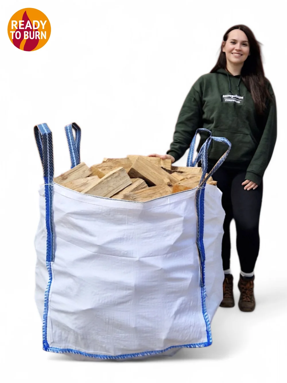 Kiln dried bulk bag of hardwood logs from Shropshire Firewood