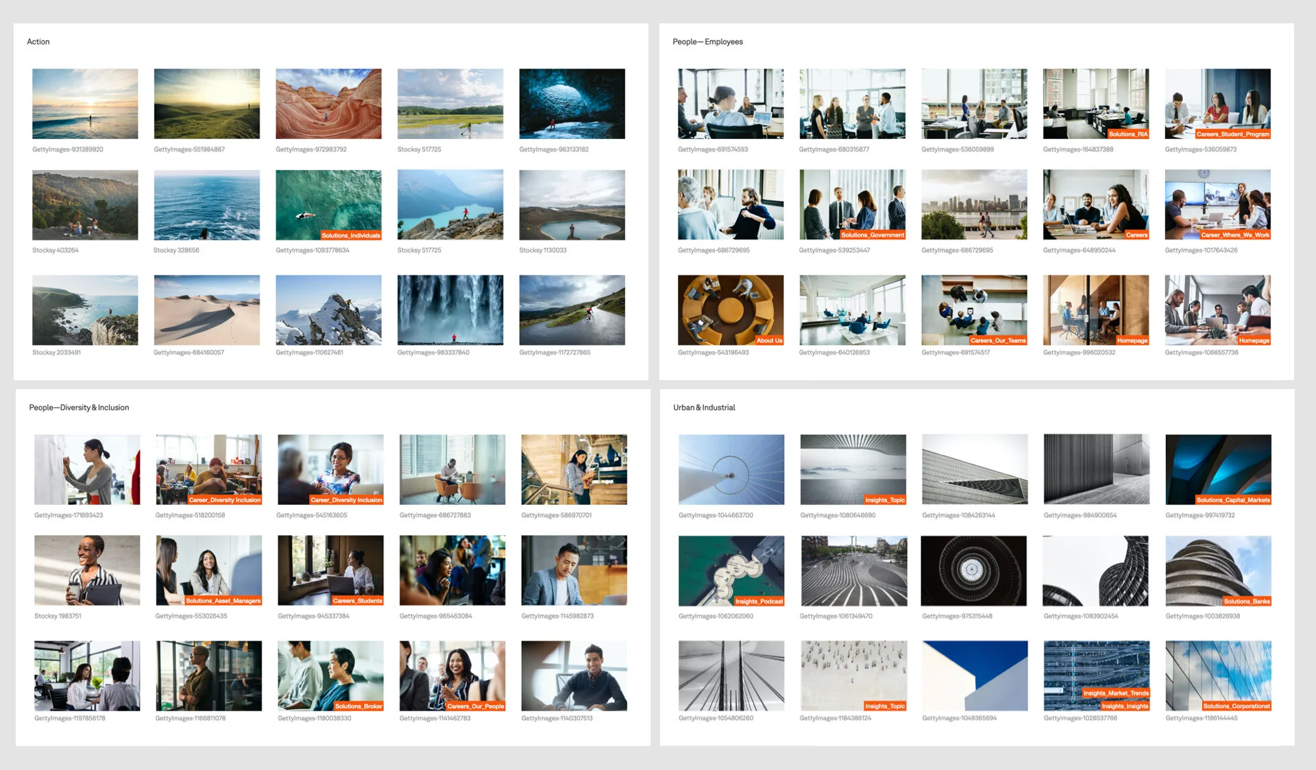 With the “creating emotional connection” brand message in mind, I collected the images that are containing the theme of human-centric and connection on a deeper level. Especially for the photos of people at work: I collected images that are authentic and natural.