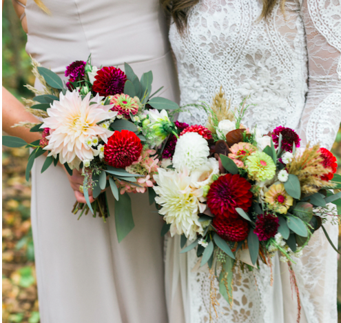 small and medium bouquets