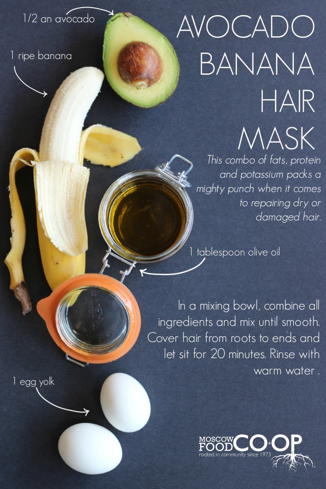 DIY Beauty: Avocado Banana Hair Mask — Moscow Food Co-op