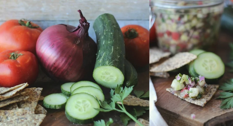 CucumberSalsaCollage