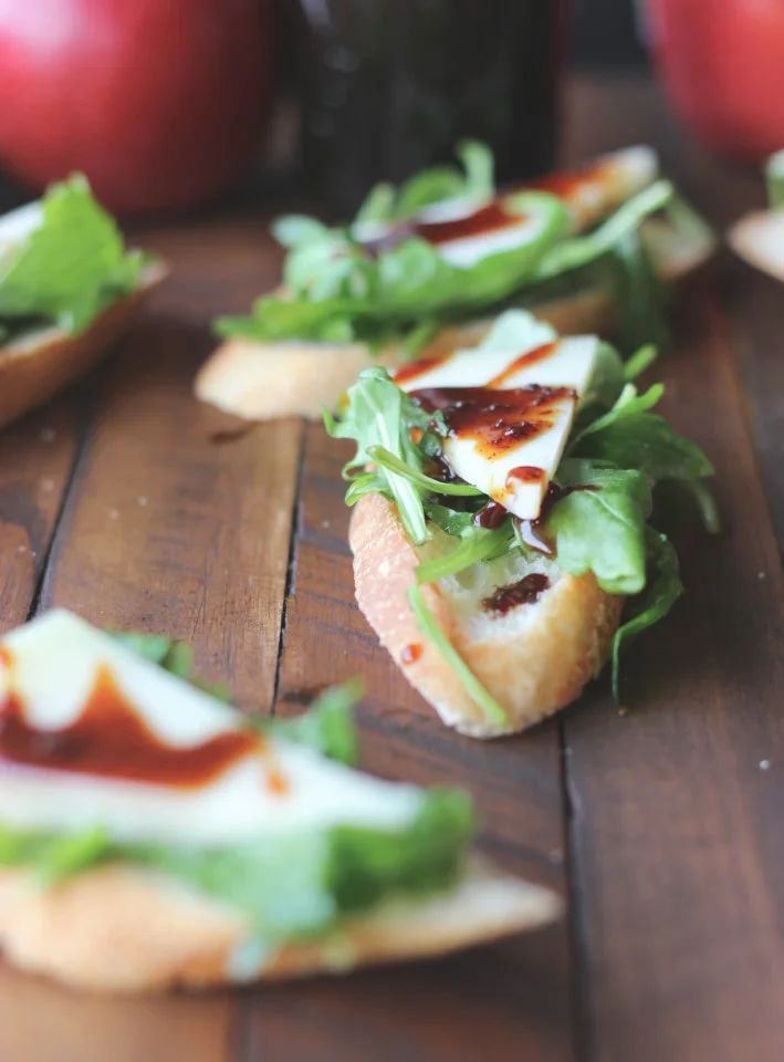 APPY HOUR: Manchego + Cider Syrup Bruschetta