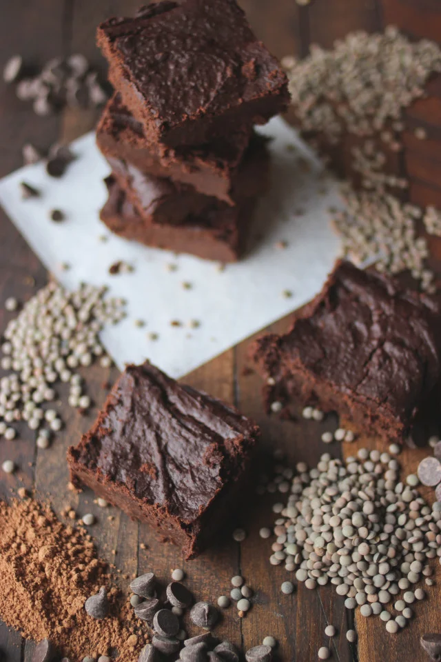 Lentil Brownies with Local PNW Lentils