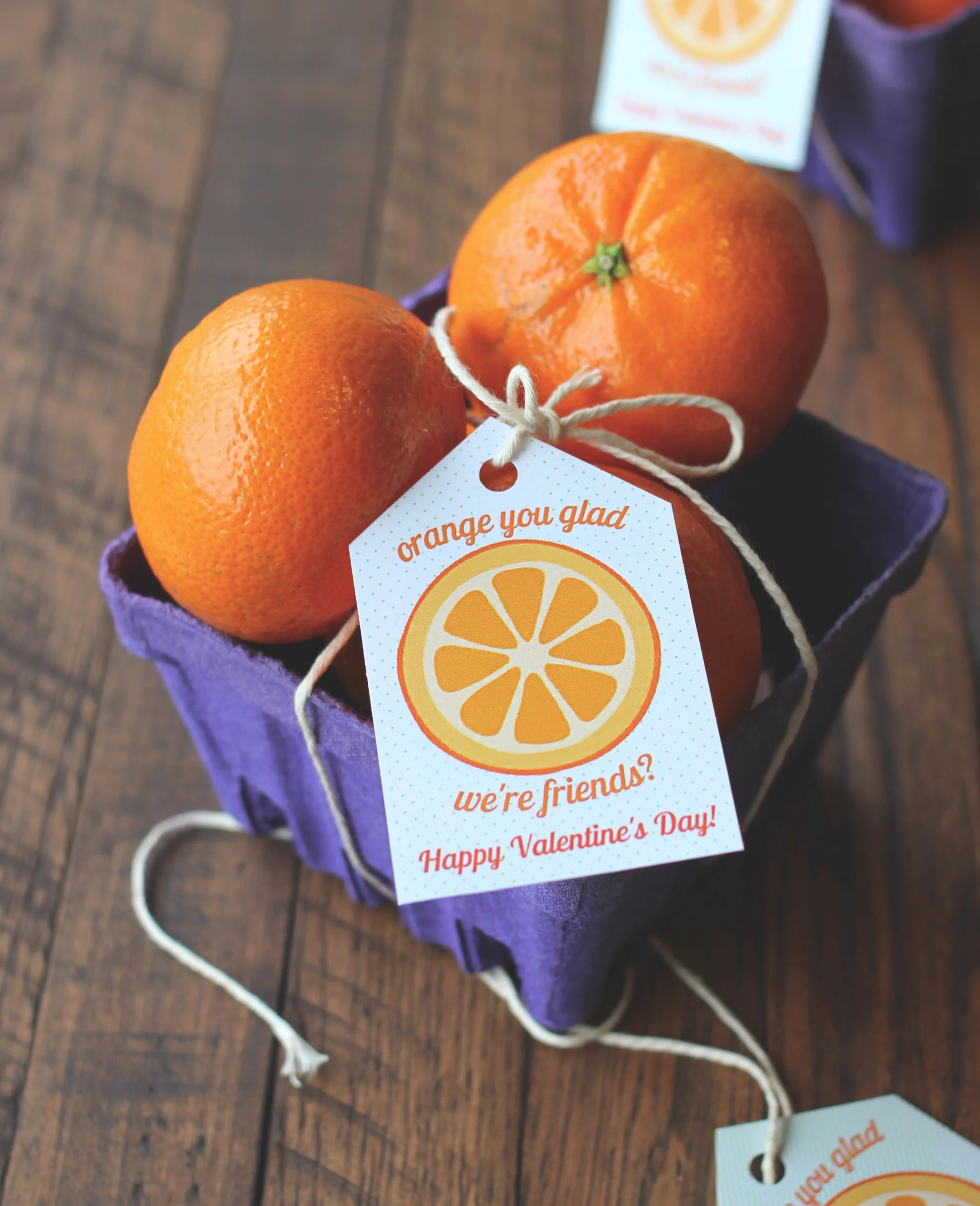 Orange You Glad We're Friends + A FREE Printable Download