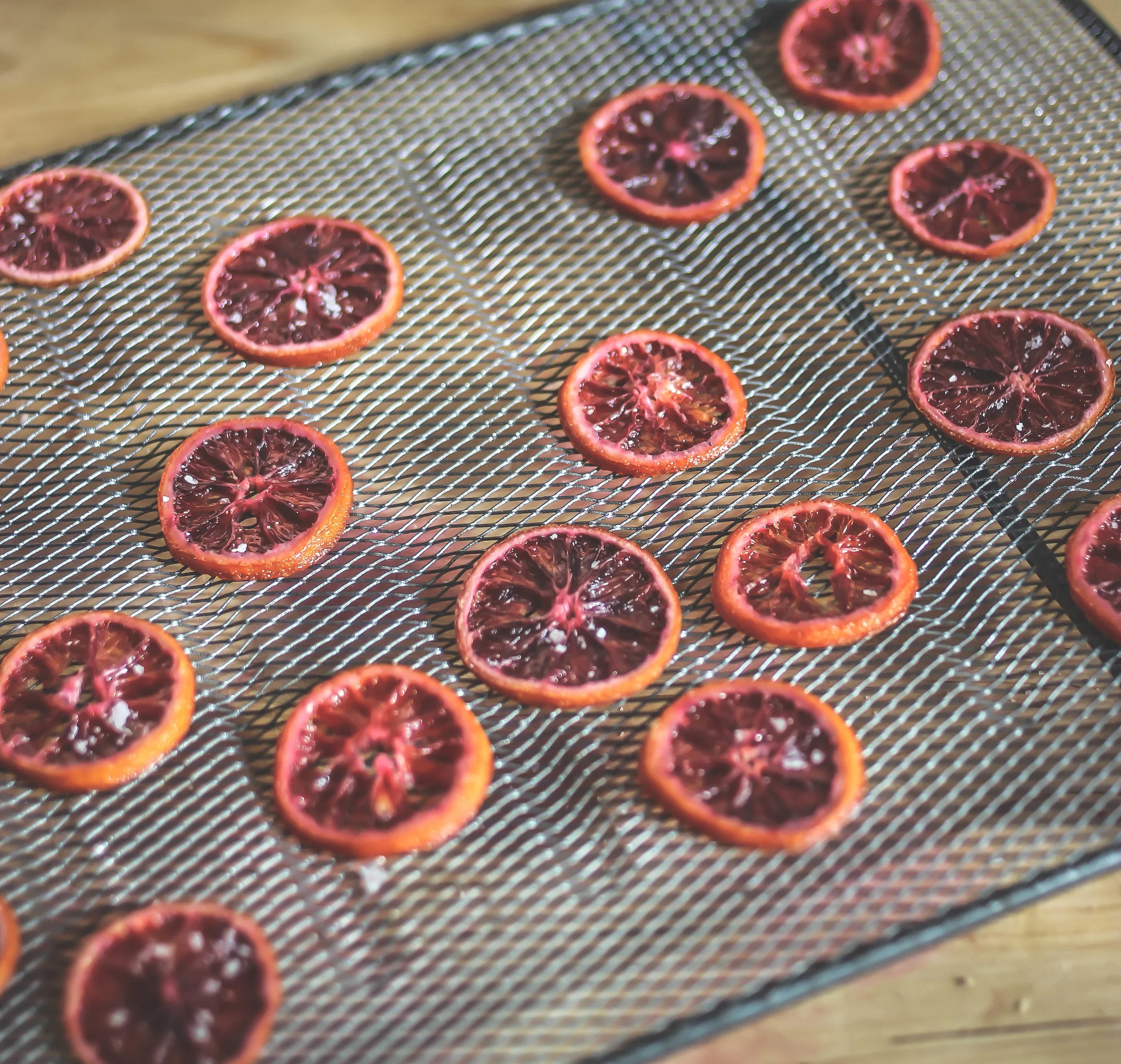 Candied Blood Oranges with Sea Salt
