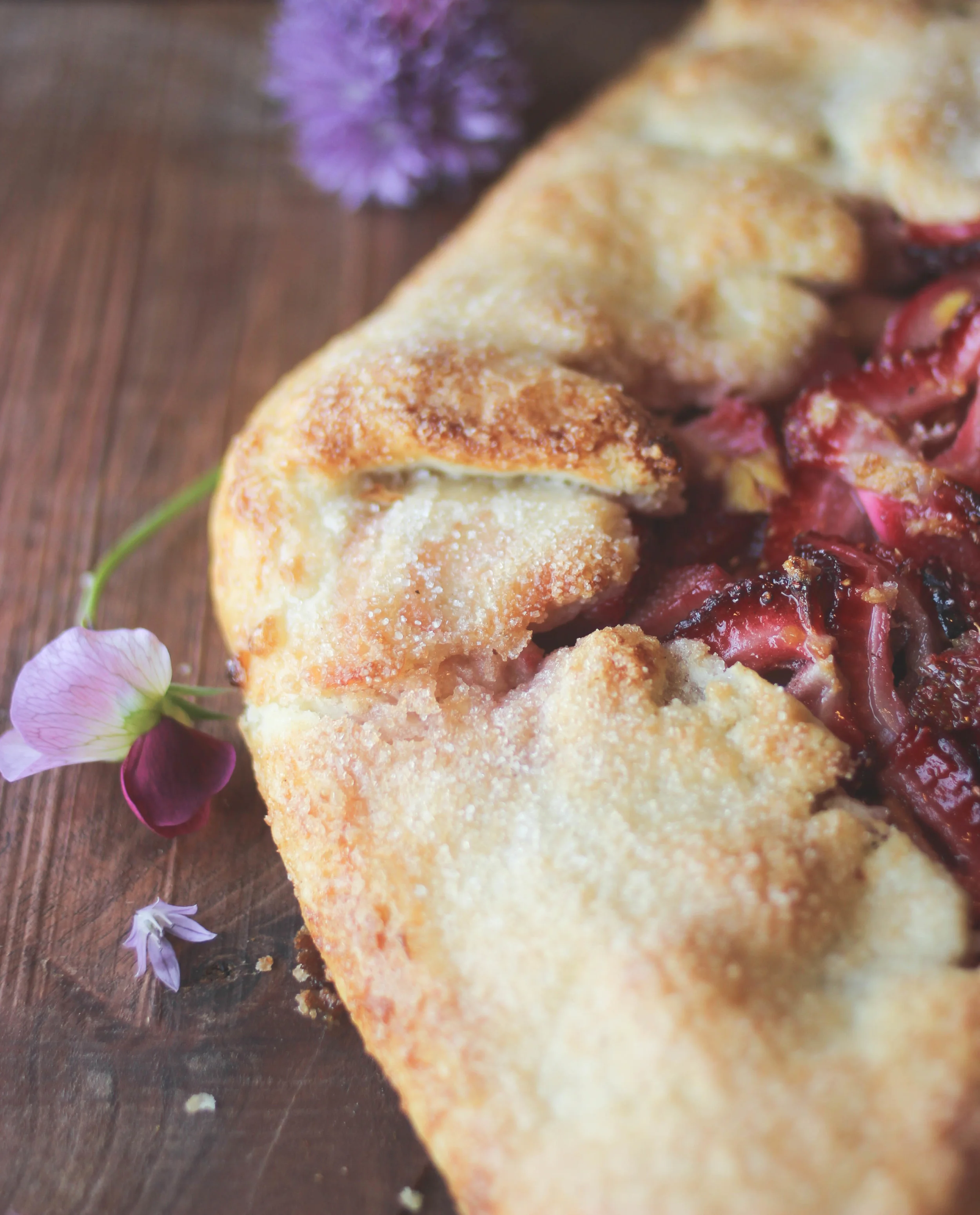 Strawberry Rhubarb Galette