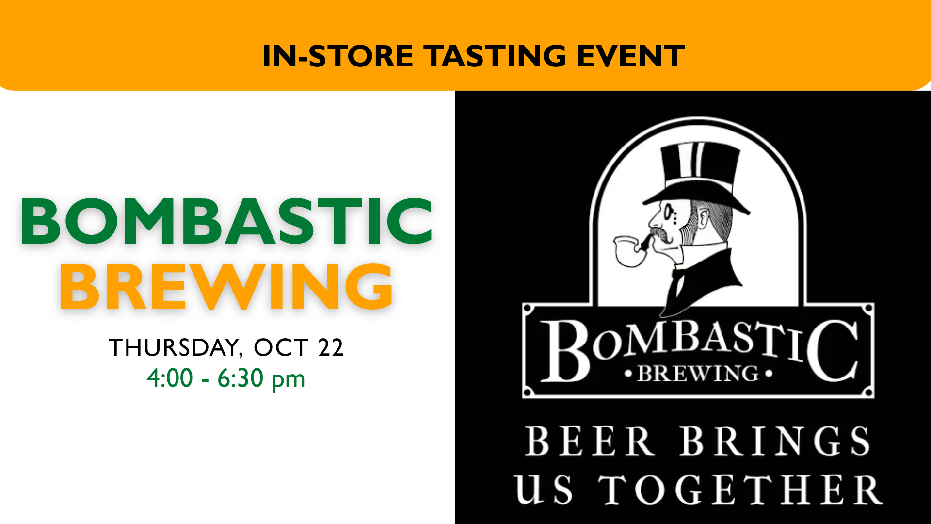 In-Store Tasting: Bombastic Brewing