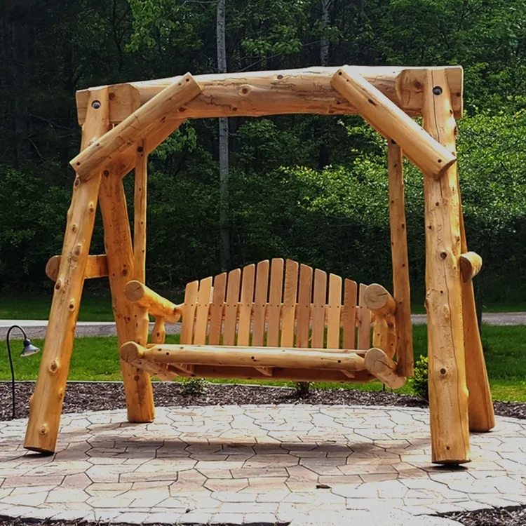 Cedar Log Swing