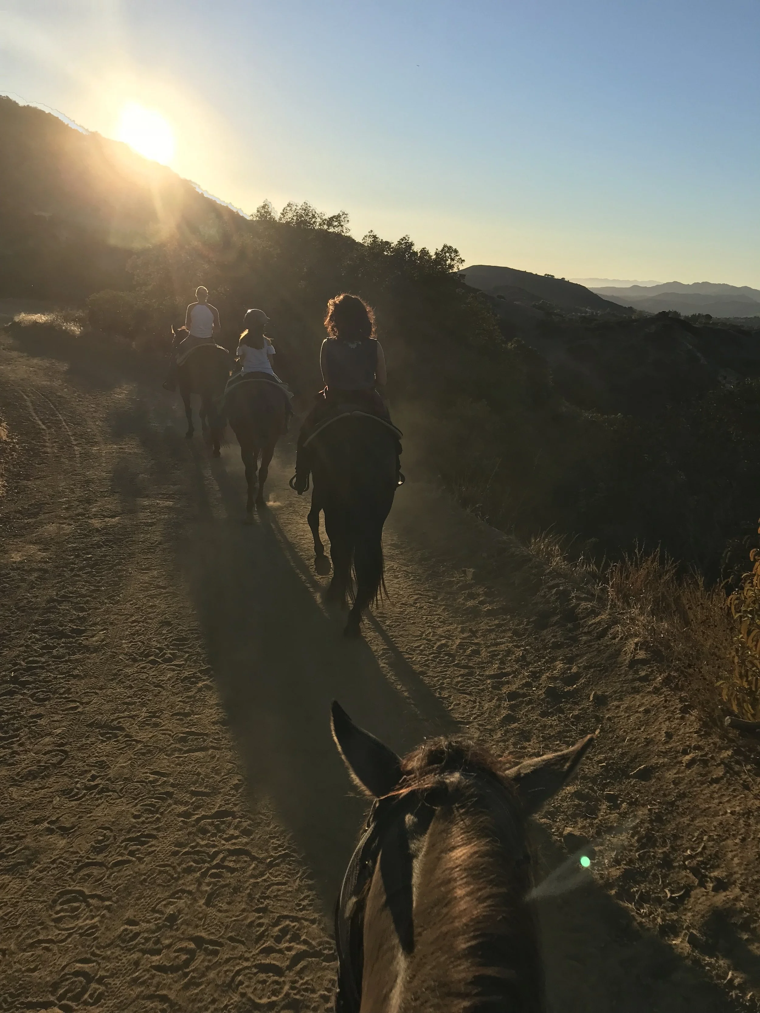 Riding in Topanga