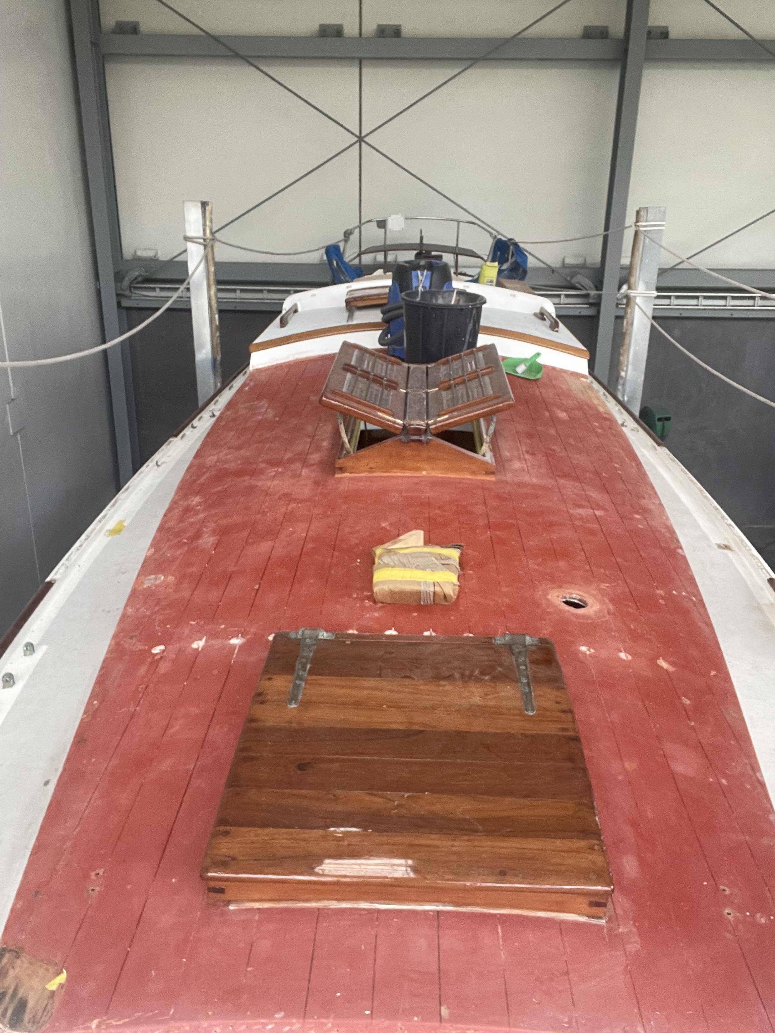 Ngatiawa with cabin top canvas stripped