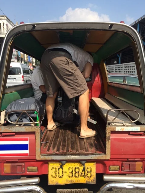 &nbsp; &nbsp; &nbsp; &nbsp; &nbsp; &nbsp; &nbsp; &nbsp; &nbsp; &nbsp; &nbsp; &nbsp; &nbsp; &nbsp; &nbsp; The tuk tuk was more like a truck truck... whatever works!