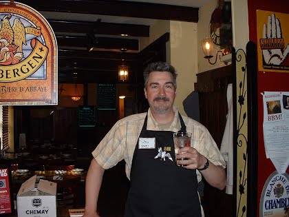 Stu teaching his Belgian Beer Me! beer appreciation class in Philadelphia.