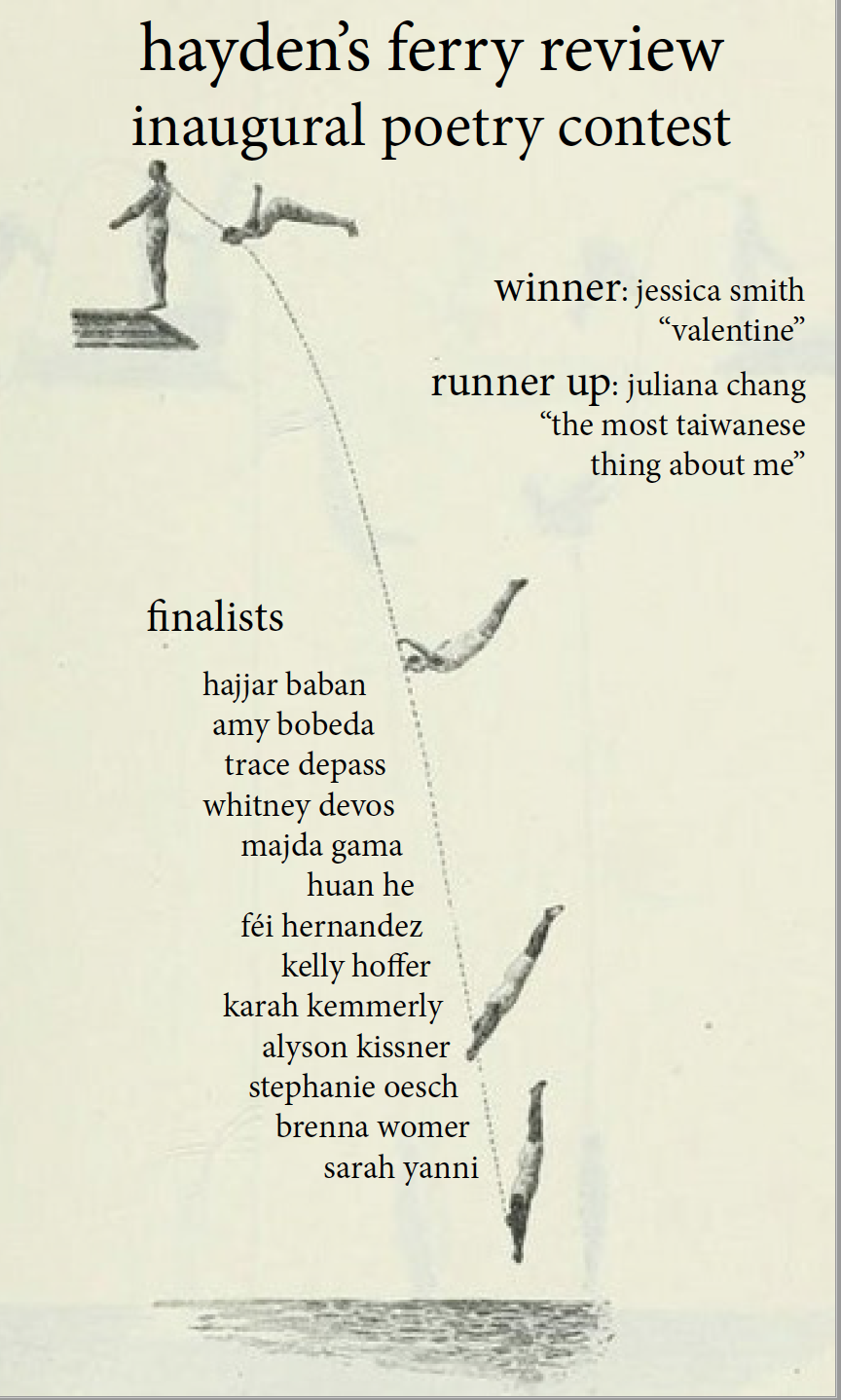 Announcing the Winner of the HFR Inaugural Poetry Contest
