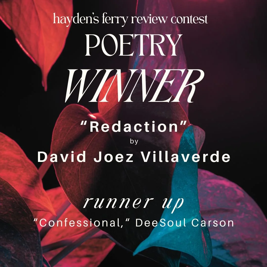 Congratulations to the winners of the 2024 HFR Contest!
