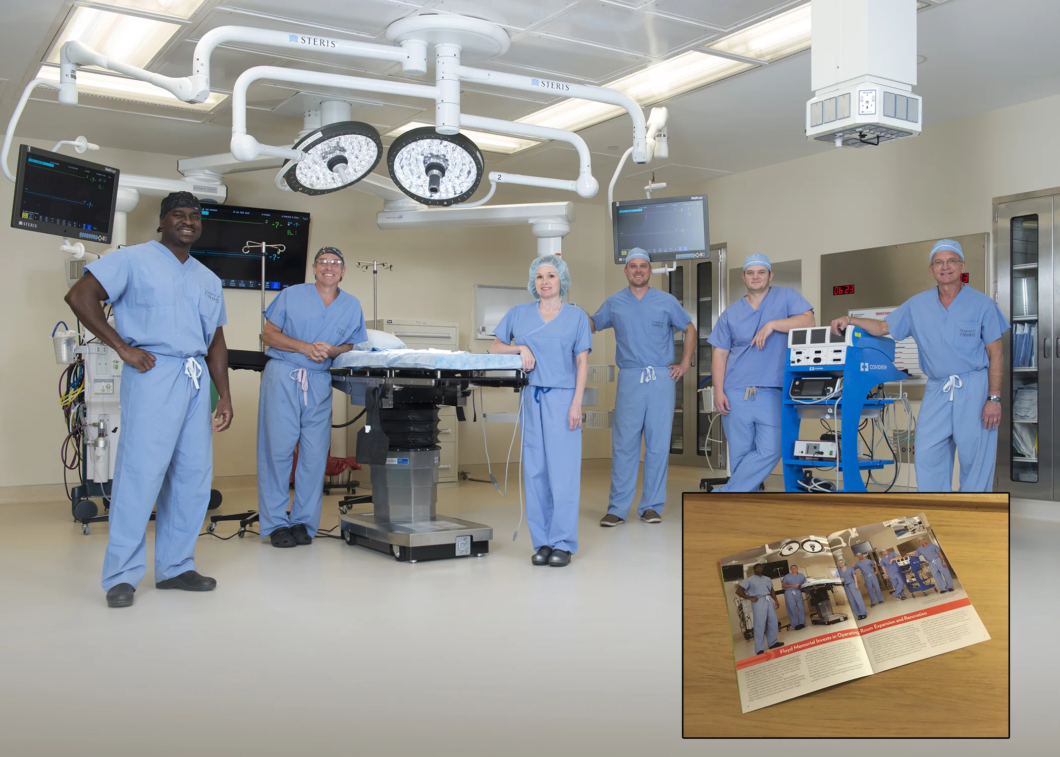 My view inside Floyd Memorial's newest operating room!