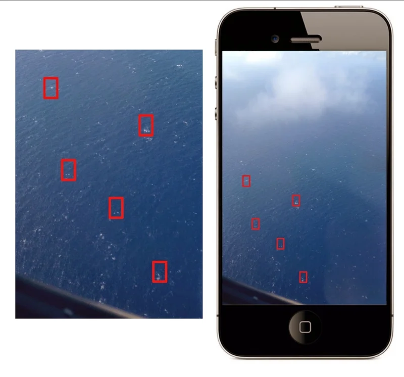 Water paintings: Photographs are imprints of the past. A painting can be something else. Above is a photograph taken with an iPhone looking out an airplane window. It shows the Atlantic ocean from about 2000 feet –comprising an area less than a square mile. The shutter speed is approximately 1/125th of a second. In that incredibly short amount of time, in this extremely small area of a vast ocean we can see the potential for a limitless number of watery, sea-foam paintings. I've highlighted five possible frames in red. I am making the argument that --when gazing at a foamy, watery painting-- you are looking, through an apparatus --not a representation of the past as in the above photograph-- but a window onto "the now". In the time you spend gazing at a watery painting (somewhere out at sea) the exact event is occurring. With these painting, my intention is to create a kind of anomalous reality rather than representational or lyrical abstractions. We think of time as a passage. A granular; textured series of moments --past, present and future. We experience time as the blur between.