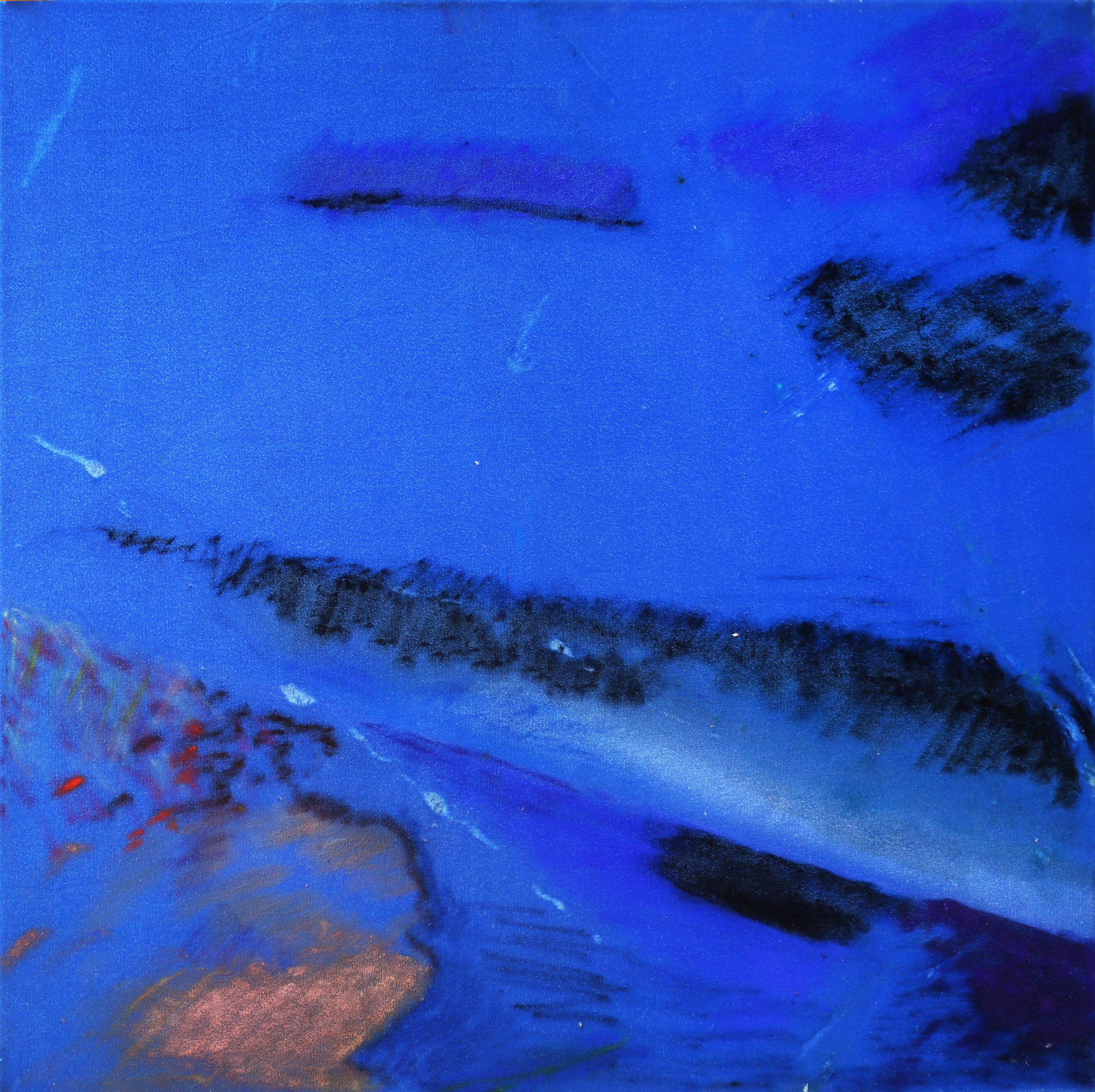 Not Really a Horizon Pastel on Velvet 20"x20"