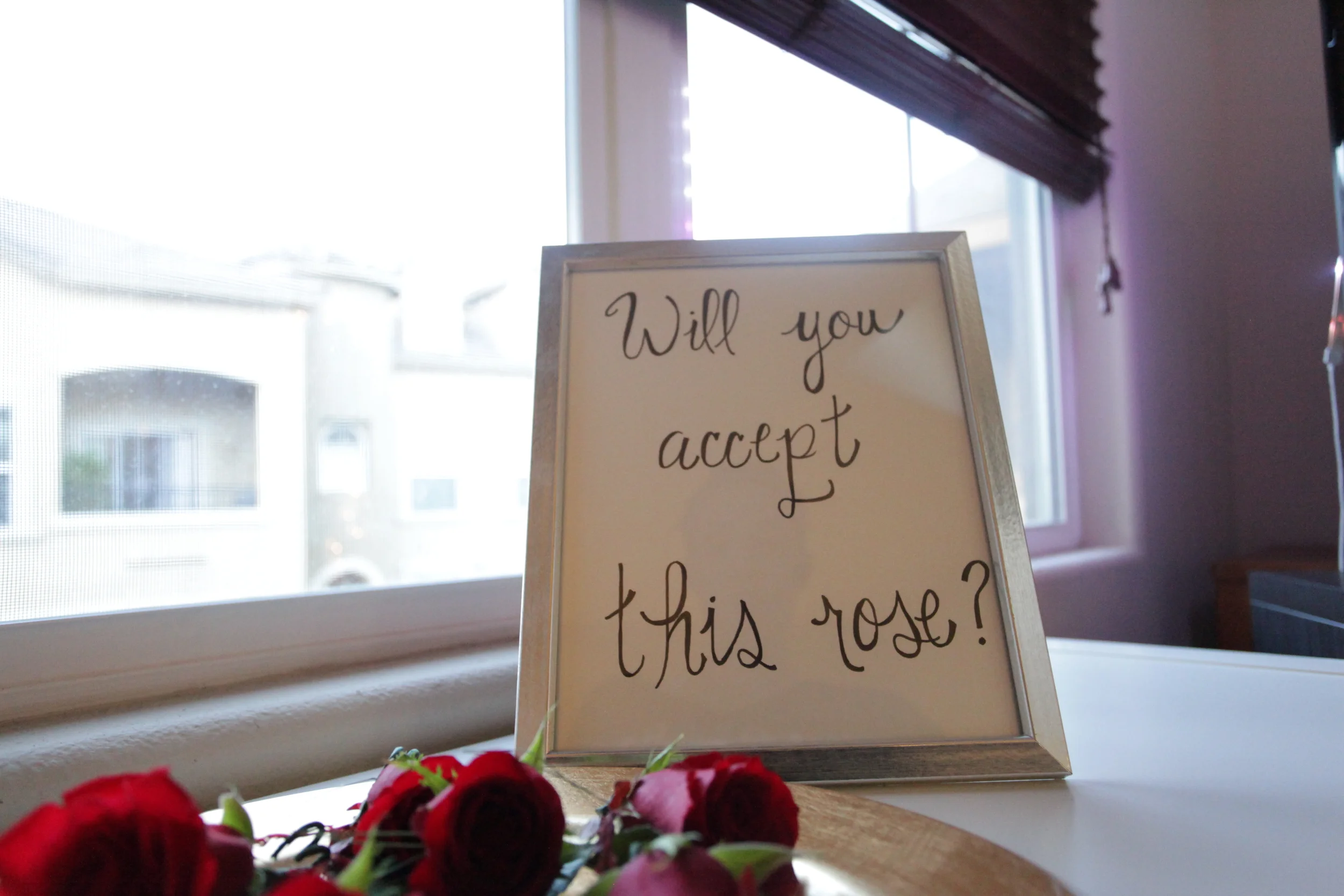 My friend Becca helped hand write the perfect sign. My answer? Yes! . 