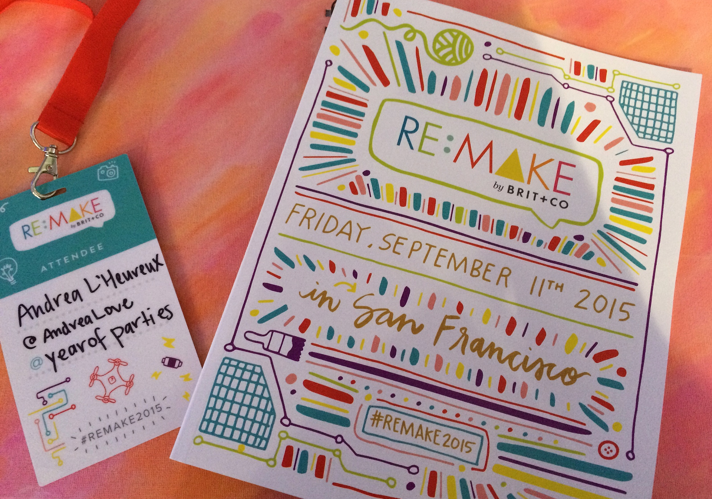 My badge and beautifully crafted program for the weekend. 