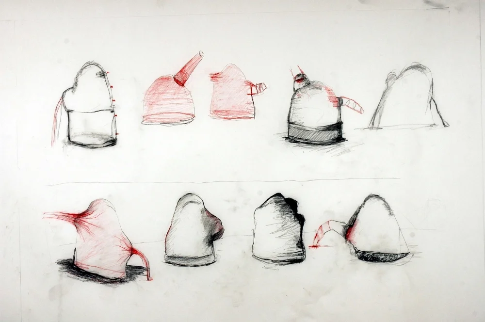    Valve  , 2006 Graphite and pencil on paper 28 x 39 in. (71.12 x 99.06 cm)    