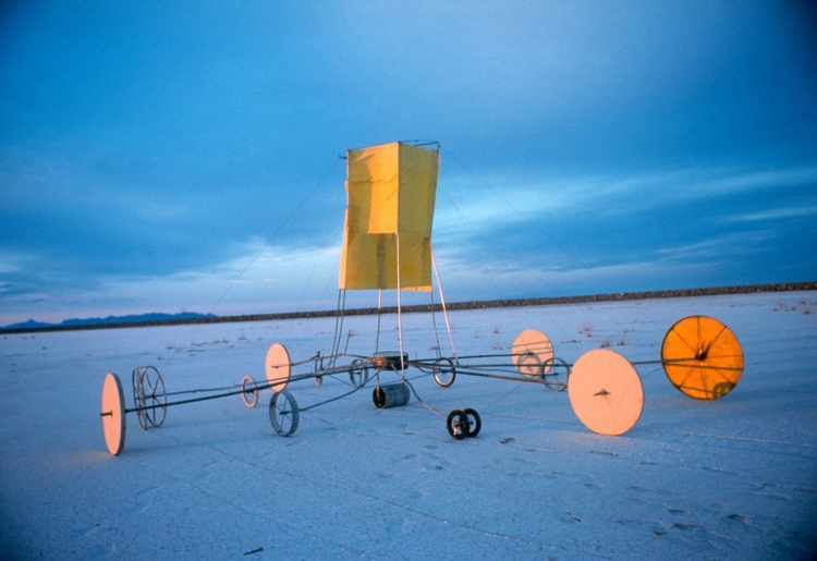Wheels of Fortune, 1998 Commission for, The Center For Land Use Interpretation Site Specific Sculpture, Salt Flats, Nevada