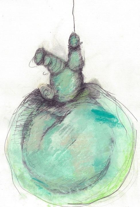 Lacuna Study , 2011 Pastel, watercolor, and pencil on paper dimensions variable