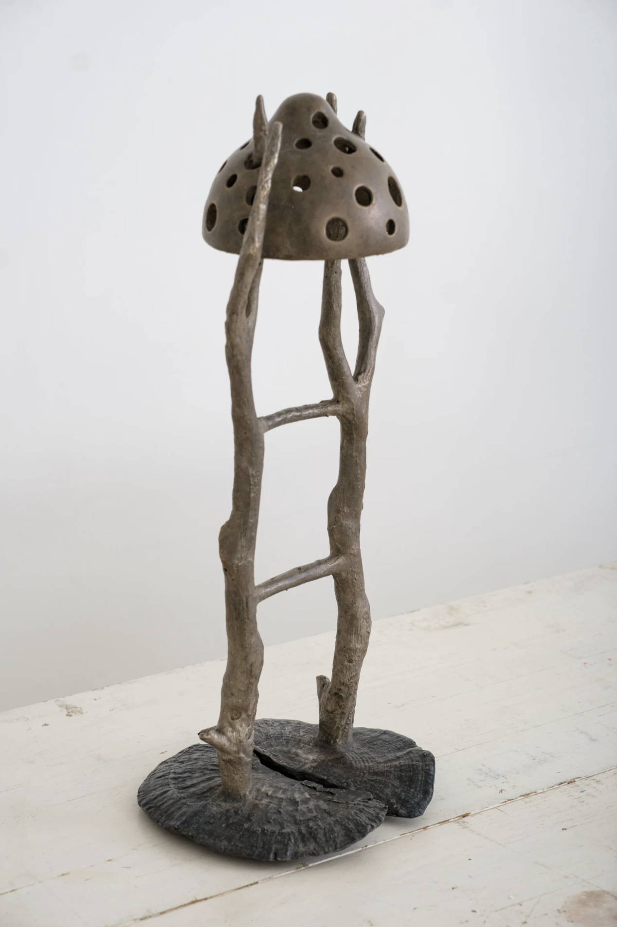    Interval  , 2024 Cast bronze 14 ½ x 6 ¼ x 5 ¾ in. (35.5 × 15.2 x 12.7 cm) 