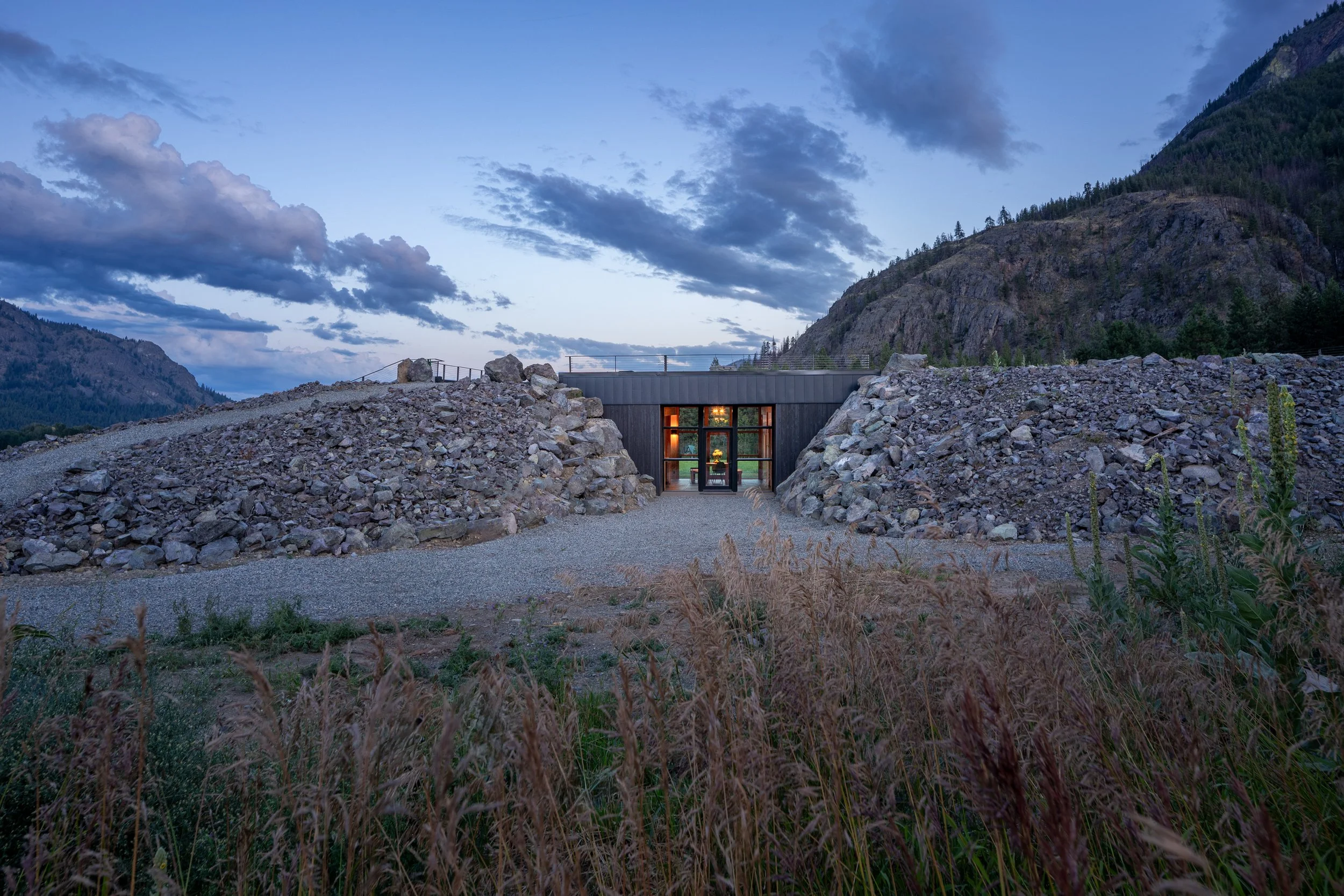 Berm House, passive design, methow valley