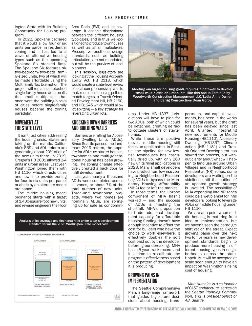 Daily Journal of Commerce A&E Perspectives — CAST architecture ...