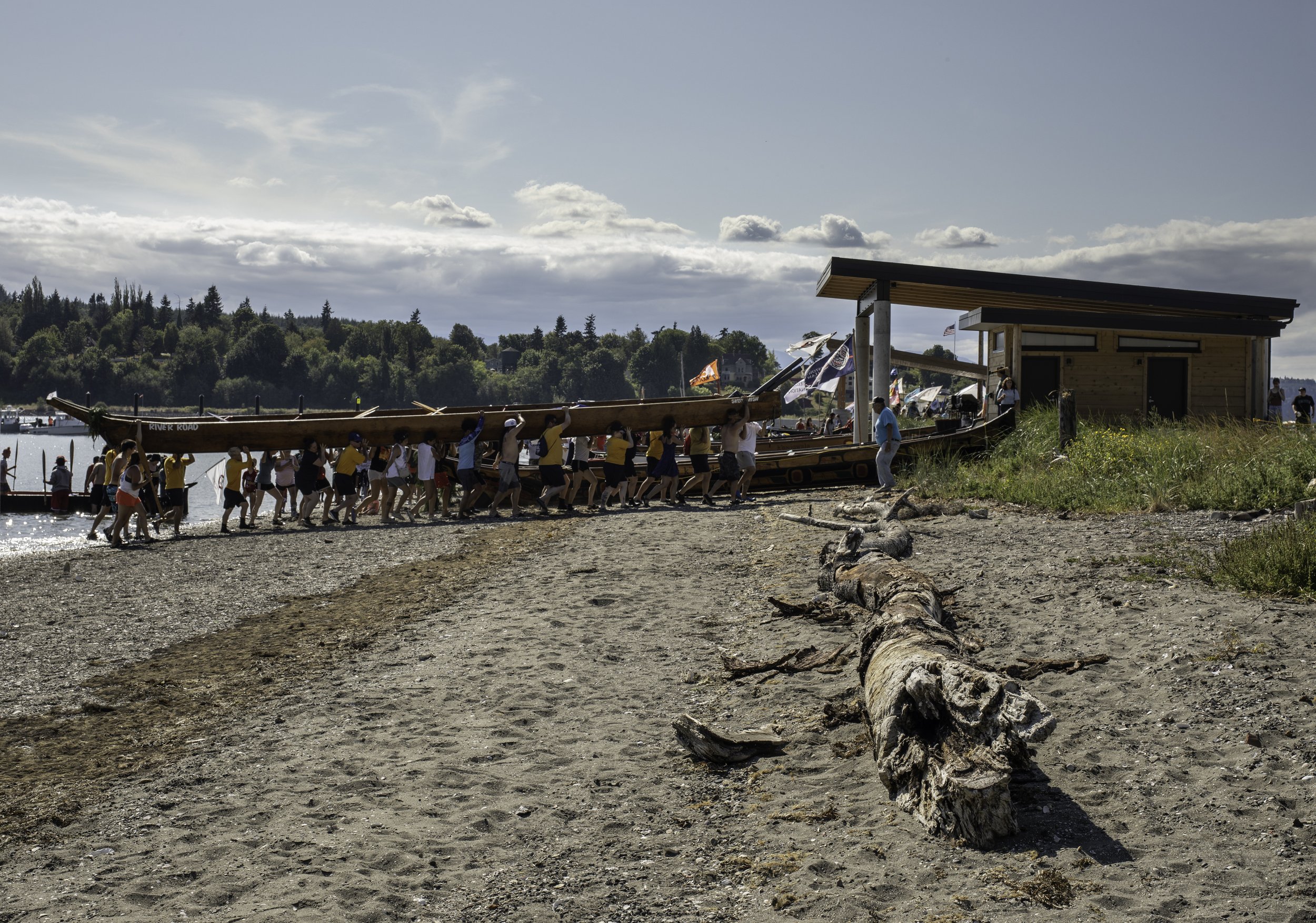  Located on land occupied by the tribe since time immemorial, the Port Gamble S’Klallam Tribe’s Hatchery combines pragmatic uses with symbolic content—the fishery is central to both the Tribe’s traditional identity and its contemporary outlook.  The 