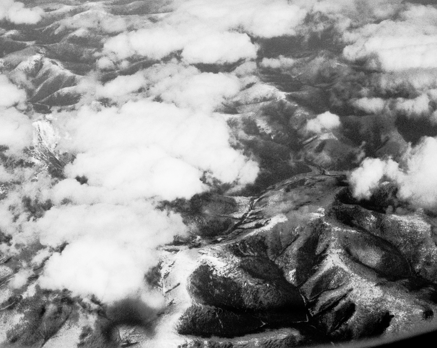    Aerial view (from the plane taken sometime between 2006 and 2008)   2011  chromogenic print 38 x 47.5 cm 