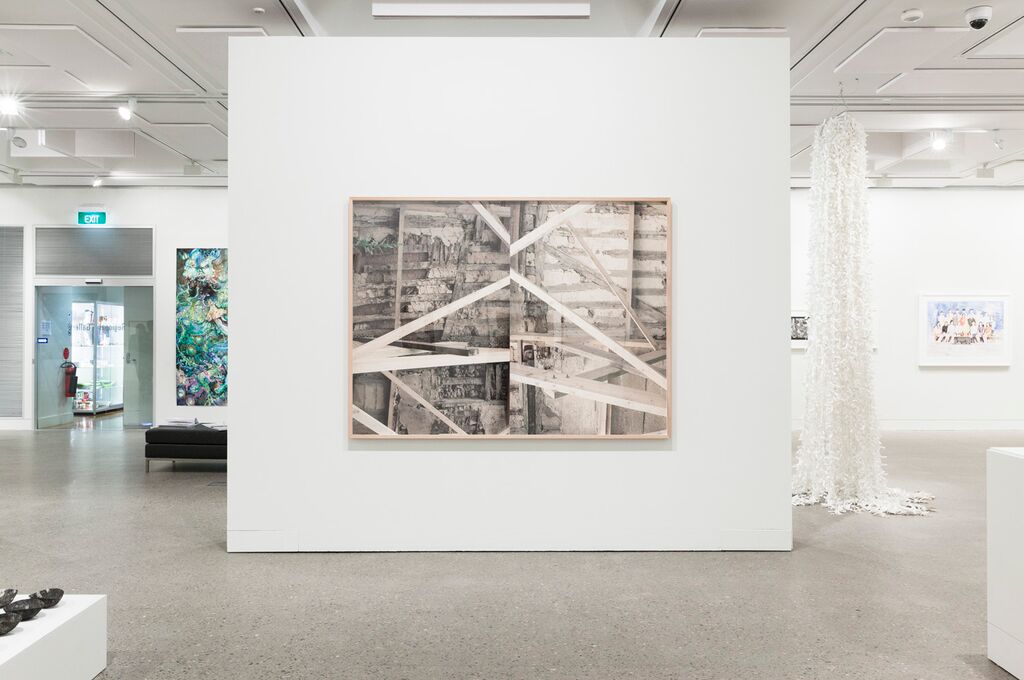 Installation view, Hazelhurst Art on Paper