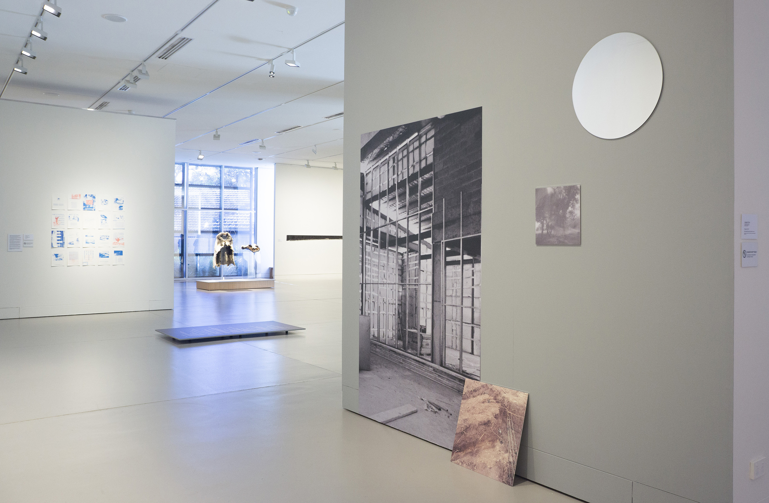    Rupture   2016   latex-based inkjet-print  aluminium  mirror installation view 