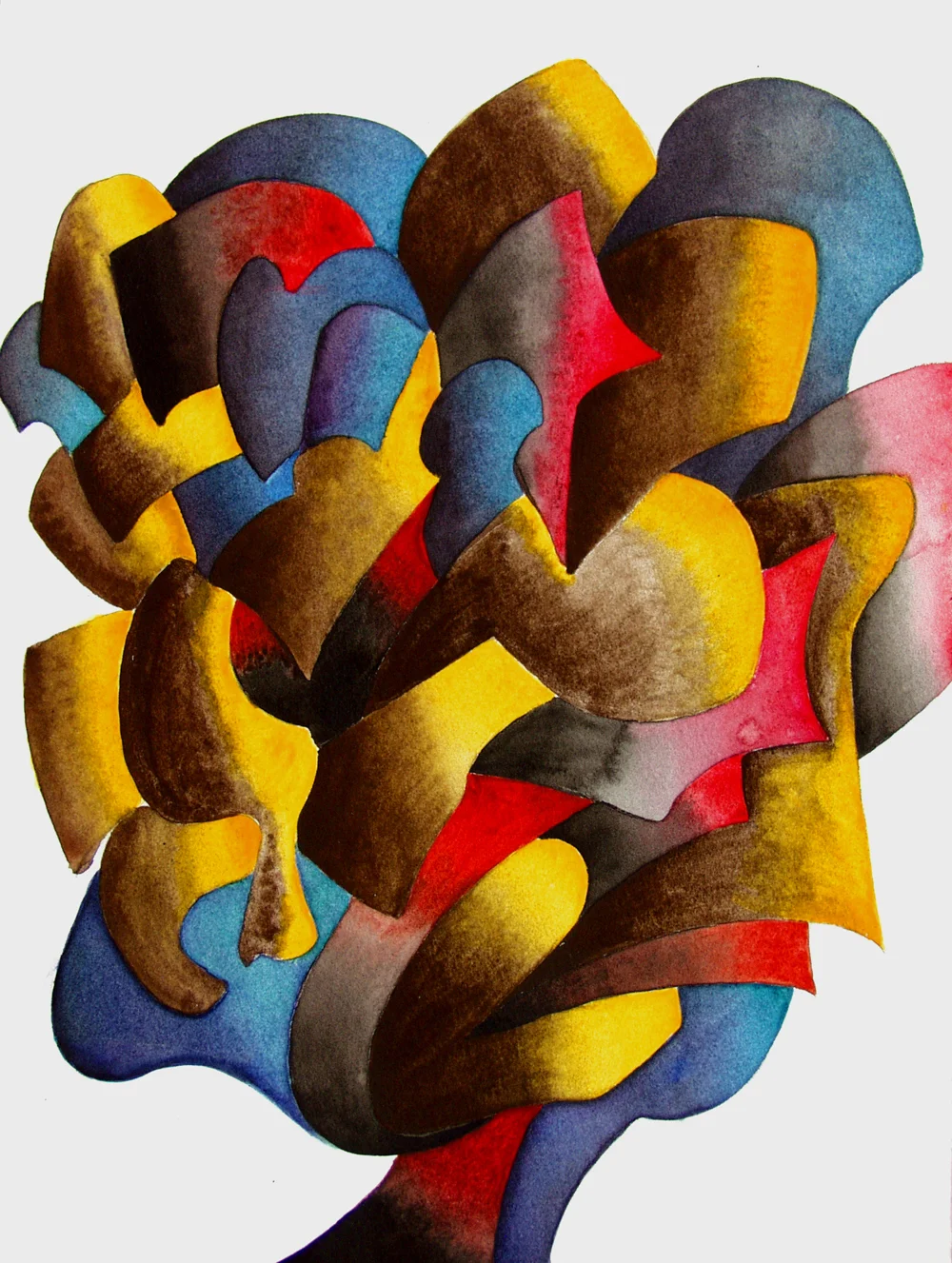 2003. Sin título magenta. Acuarela sobre papel. 22,8 x 30,4 cm.jpg