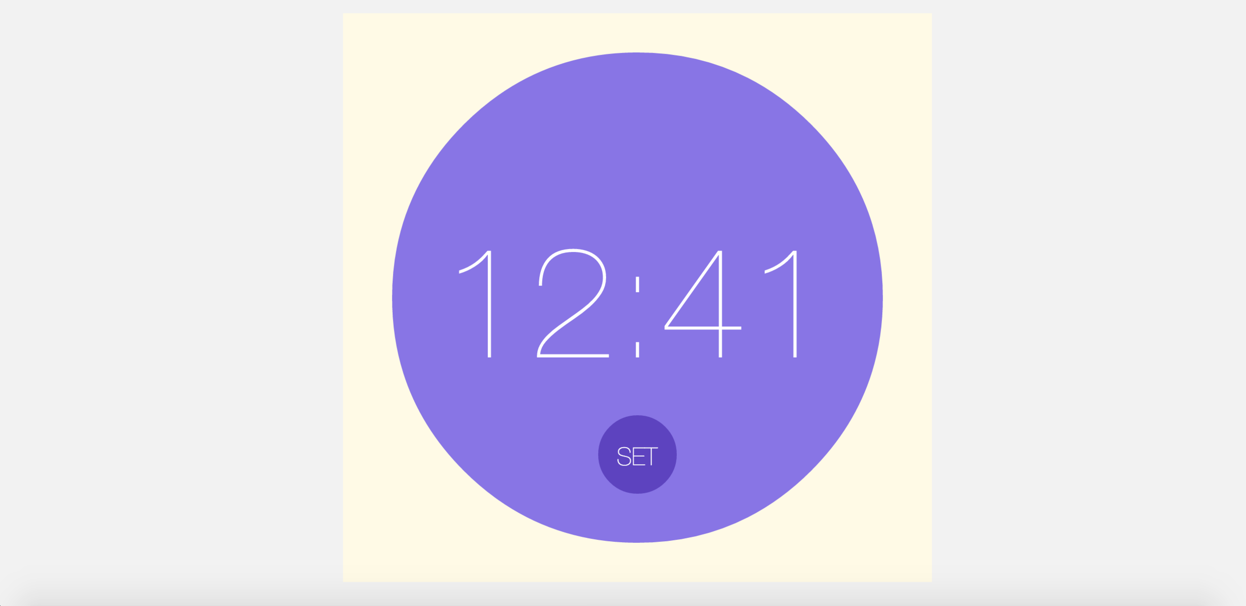 People can hit SET to set alarm.