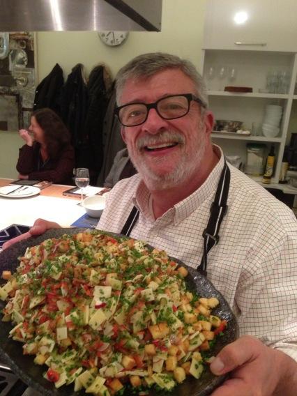 Swiss cheese salad at Appetite for Books in Montreal