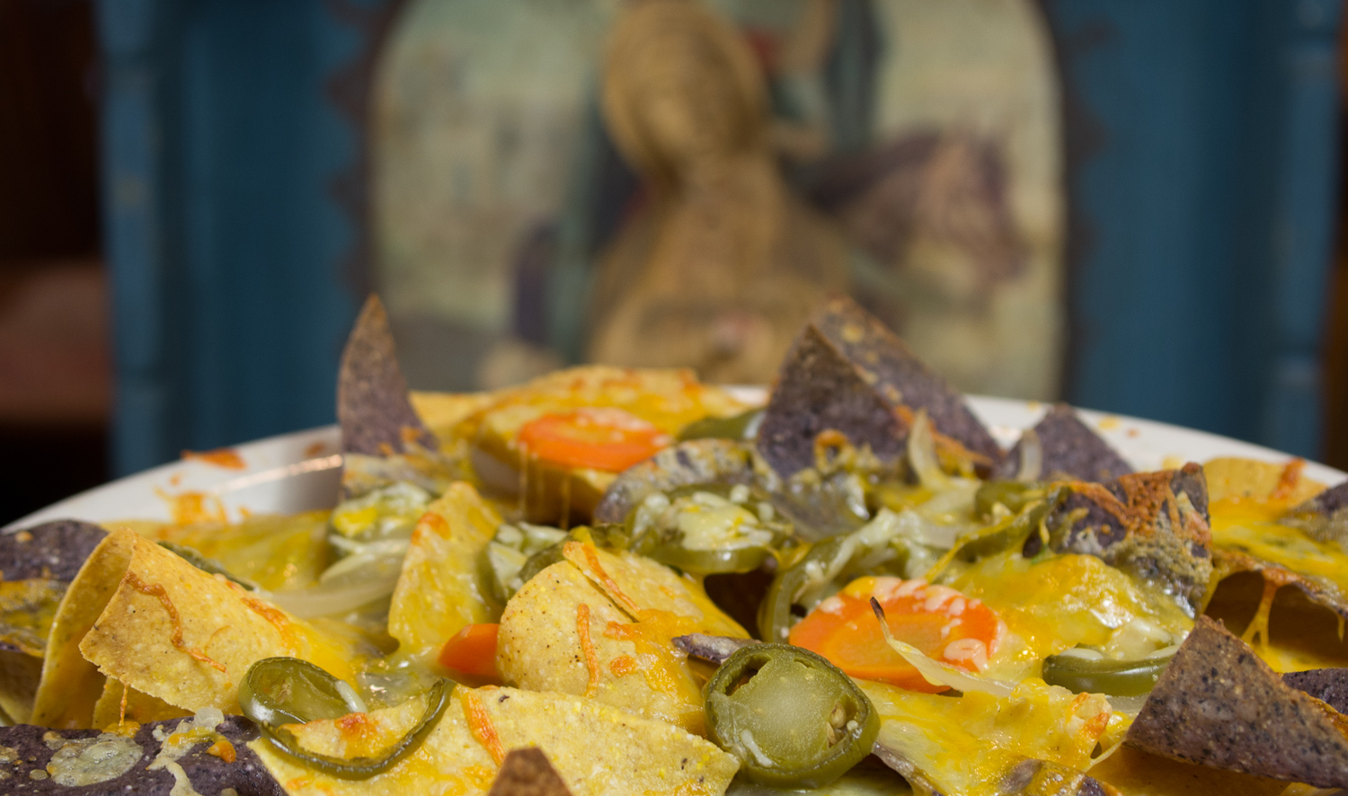 Nachos with our own pickled jalapenos