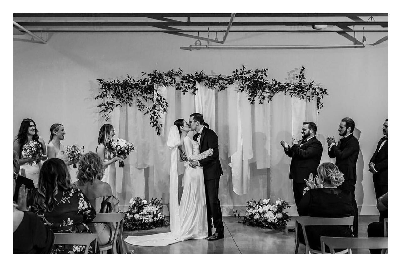 Sarah and Cody&rsquo;s wedding was so dreamy ✨ 🪩

Bride/Groom: @sarahbelleelizabeth @cal.images 
Photography: @lovejulesphotography 
Design Planning/Backdrop: @theneweclectic 
Venue: @thesaintelle 
Menus/Koozies: @foryourparty 
Rentals:@eventworksre