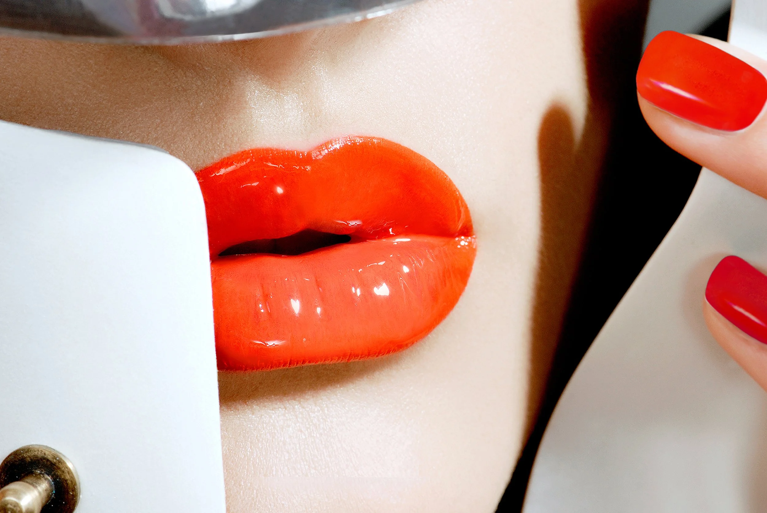 High-fashion beauty editorial opener for Daniella Hehmann M.A., featuring published work from Elle Magazine.