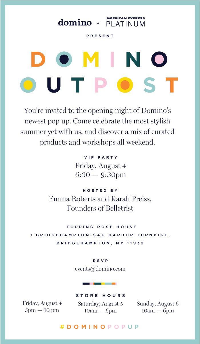 Domino Magazine's Summer Pop-Up Shop in the Hamptons