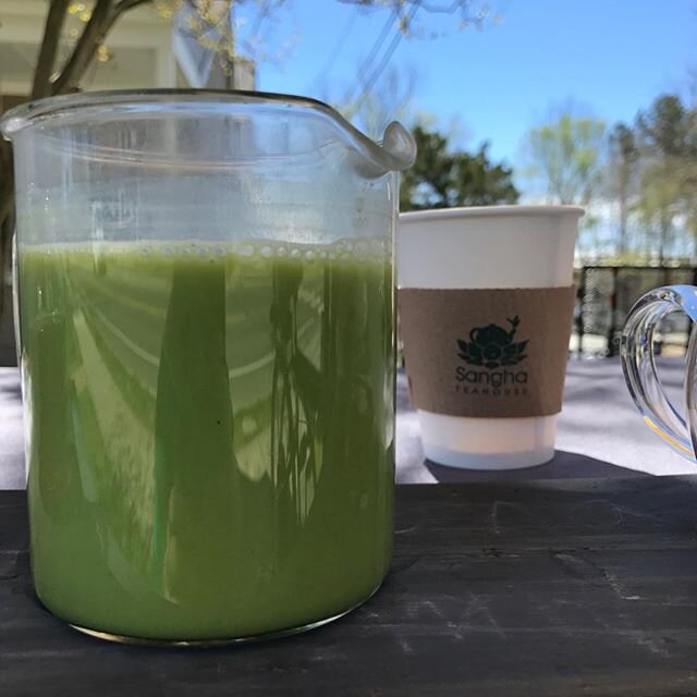 A personal fav #matcha stone ground green tea is highly beneficial for you.  Packed with L-theanine, this is the afternoon pick up you&rsquo;ve been dreaming of..
.
.
.
.
#greentea #tealife #gethealthy