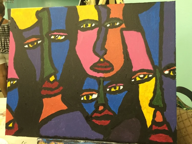 Adventures in Grouponing: Sip & Paint at the Artistic Giraffe