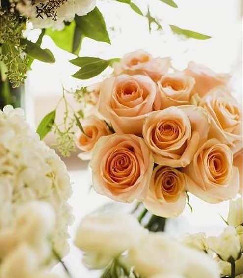 Peach Roses - Floral Designs by Sofie, Fort Lee NJ.jpg